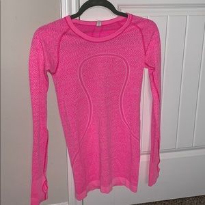 Lululemon Swiftly Tech Long Sleeve Hot Pink
